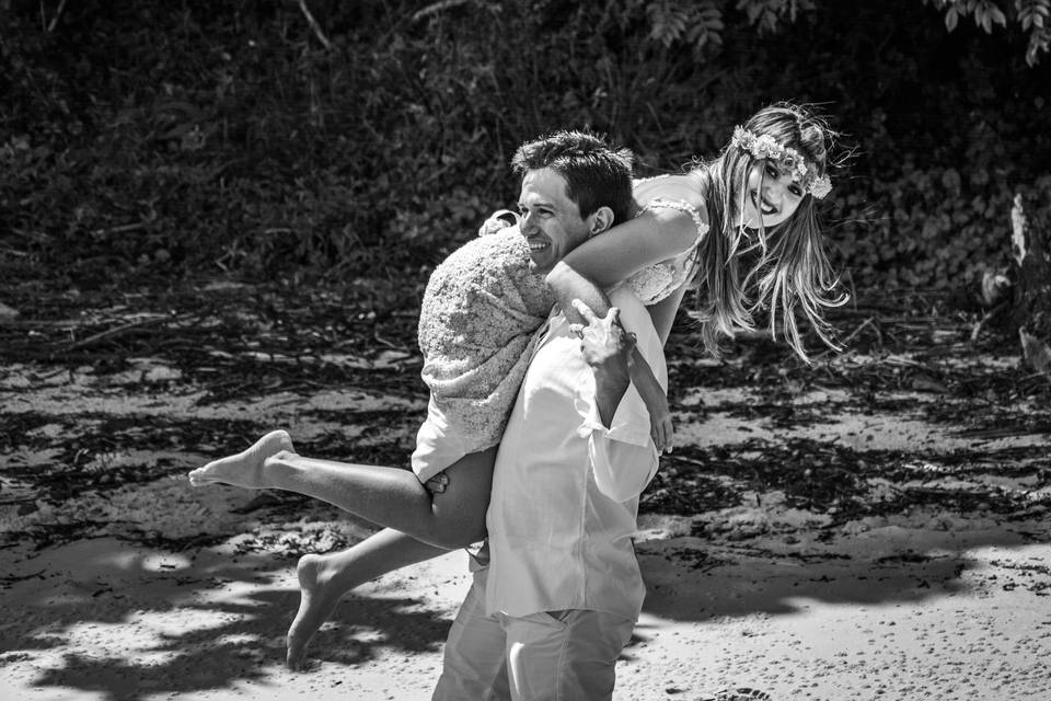 Trash the dress em Ilha Grande