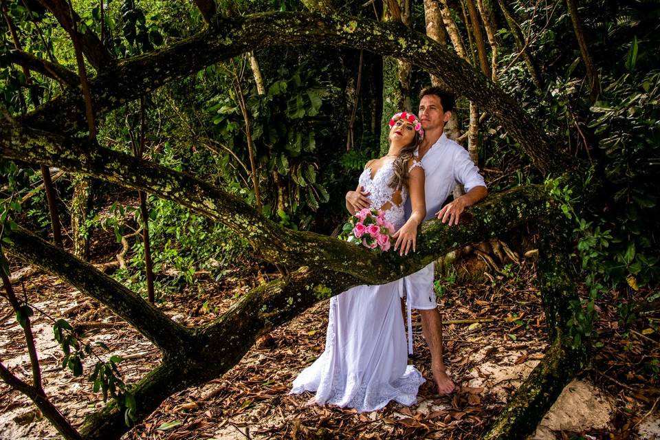 Trash the dress em Ilha Grande