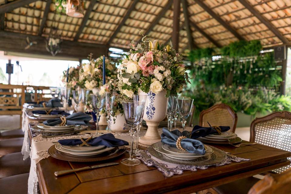 Casamento Azul e branco