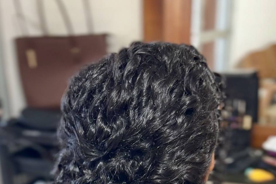 Penteado para cacheada