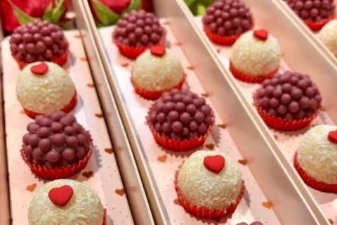 Brigadeiros decorados