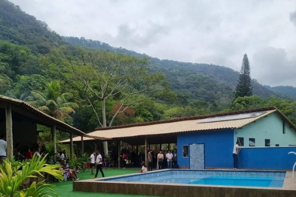 Área da piscina