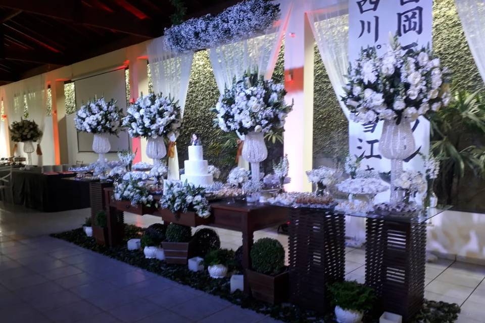 Chácara decorada p casamento