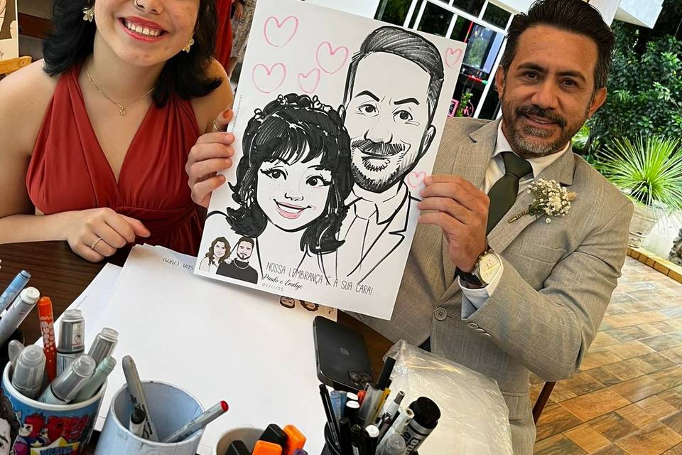 Caricatura ao vivo