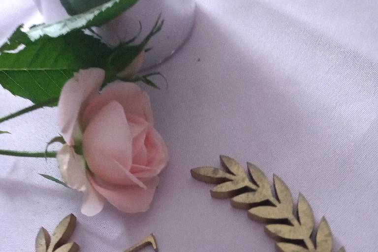 Detalhes bodas rosas