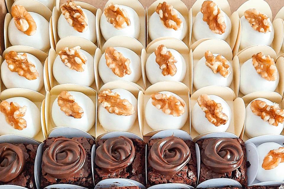 Camafeu e mini brownie