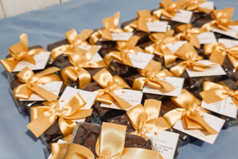 Brownie para lembrancinhas