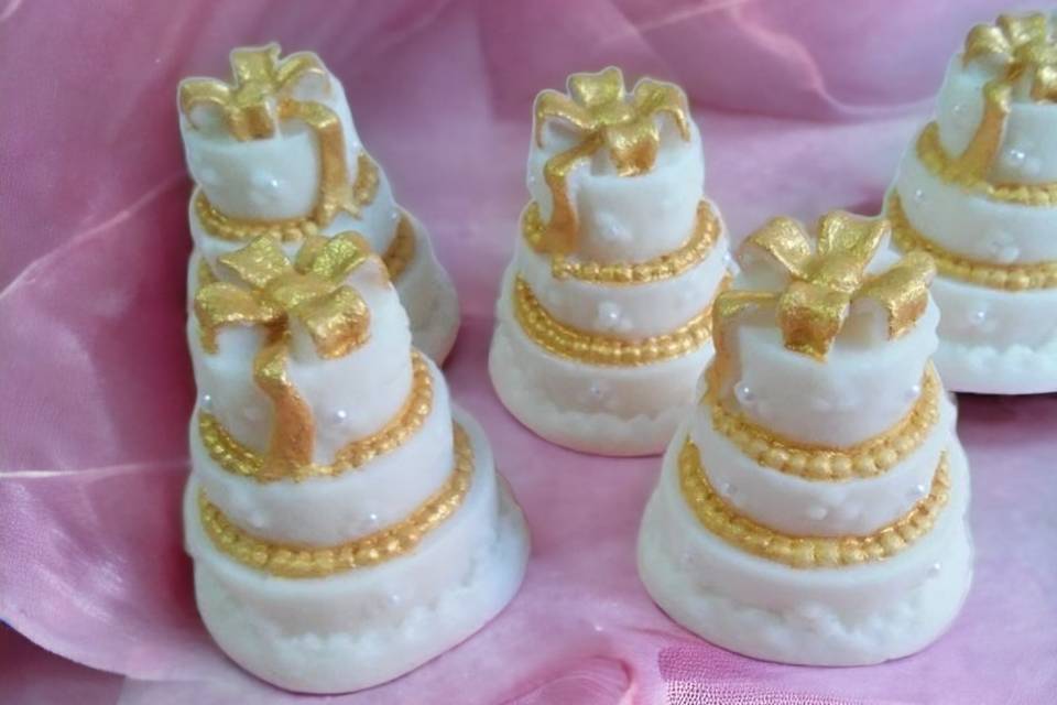 Sabonete bolo de casamento