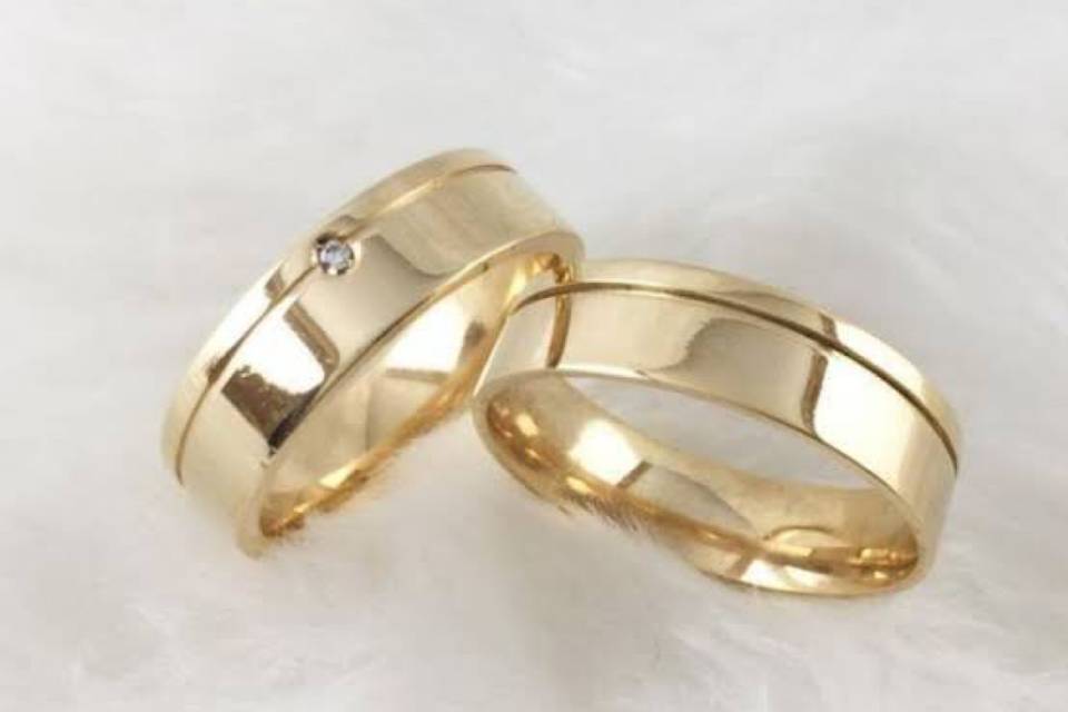 Alianças Casamento em ouro