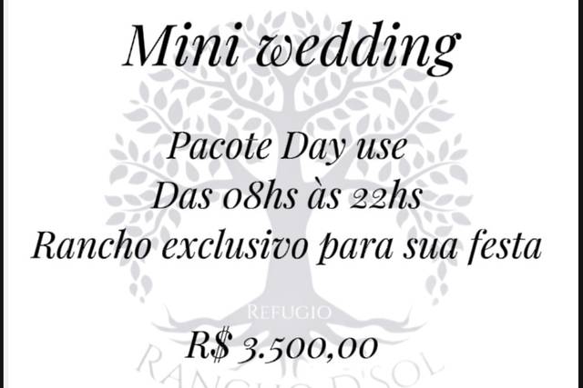 Mini wedding