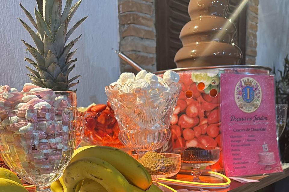 Cascata chocolate cardápio mix