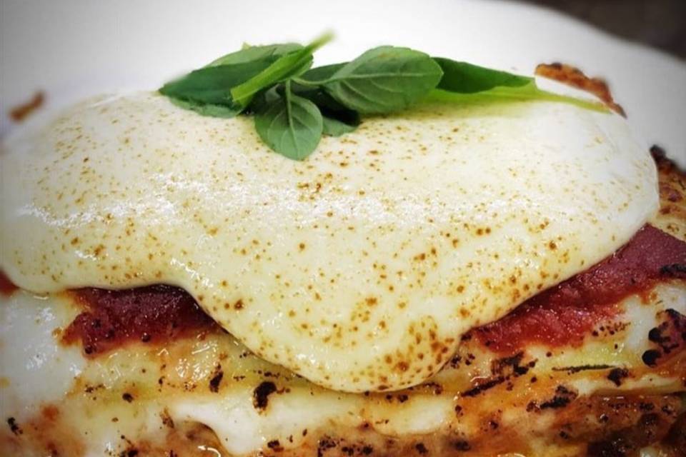Lasanha com Fonduta queijo