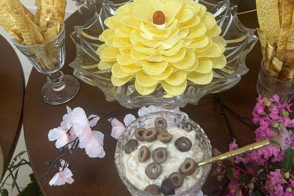 Sour cream com batatas chips