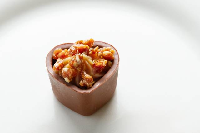 Cachepô de doce de leite e cro