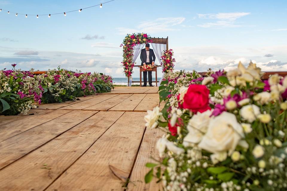 Casamento ao ar livre