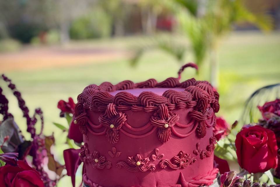 Vintage cake para casamento