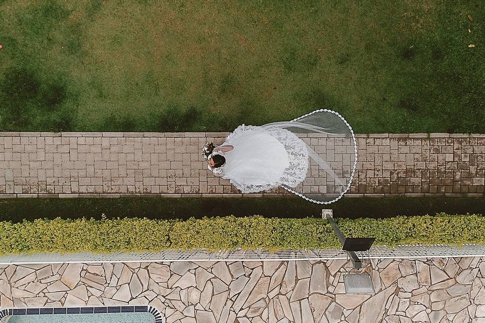 Imagens aéreas  com drone