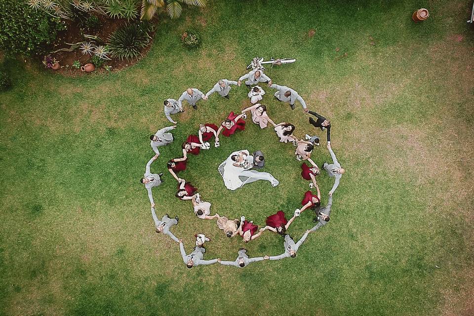 Imagens aéreas  com drone