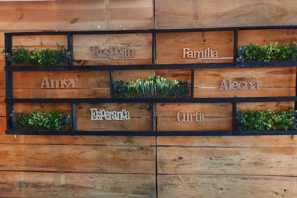 Lindo painel de boas vindas