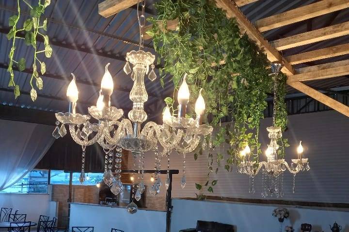 Gazebo com lustres