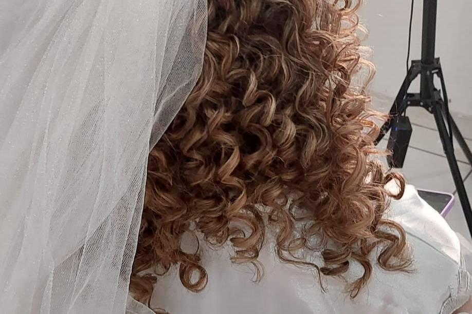 Penteado cacheado