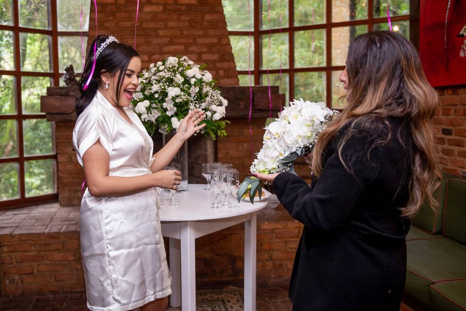 O momento do bouquet!