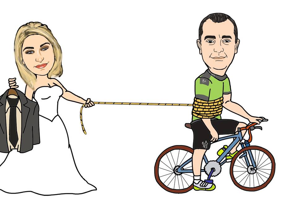 Caricatura para casamento