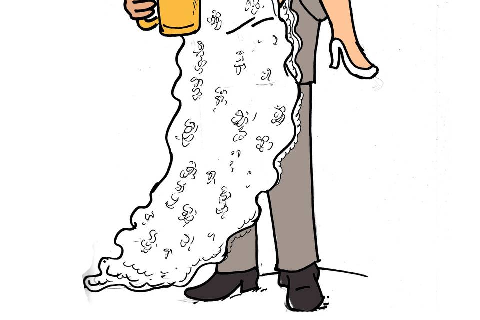 Caricatura para casamento