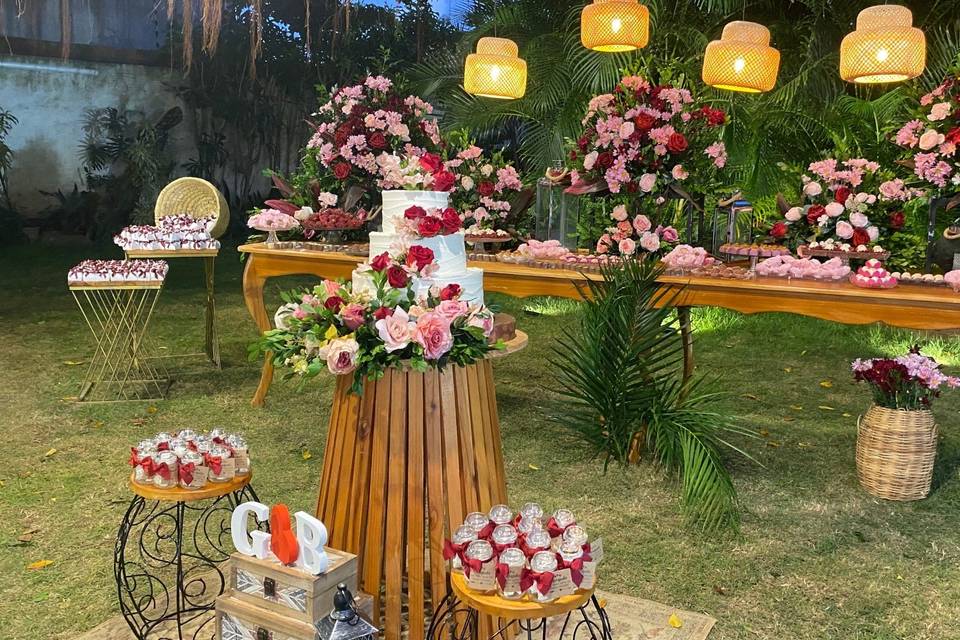 Decoração com Flores do campo