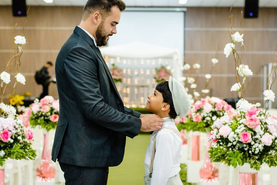 Família casamento f & r