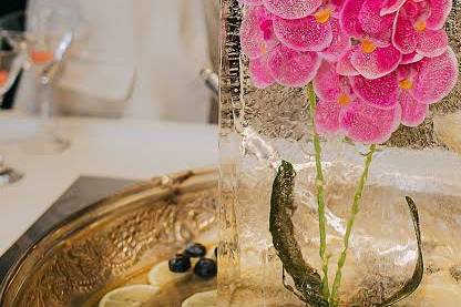 Detalhes florais do evento