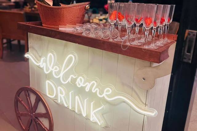 Welcome drinks na recepção