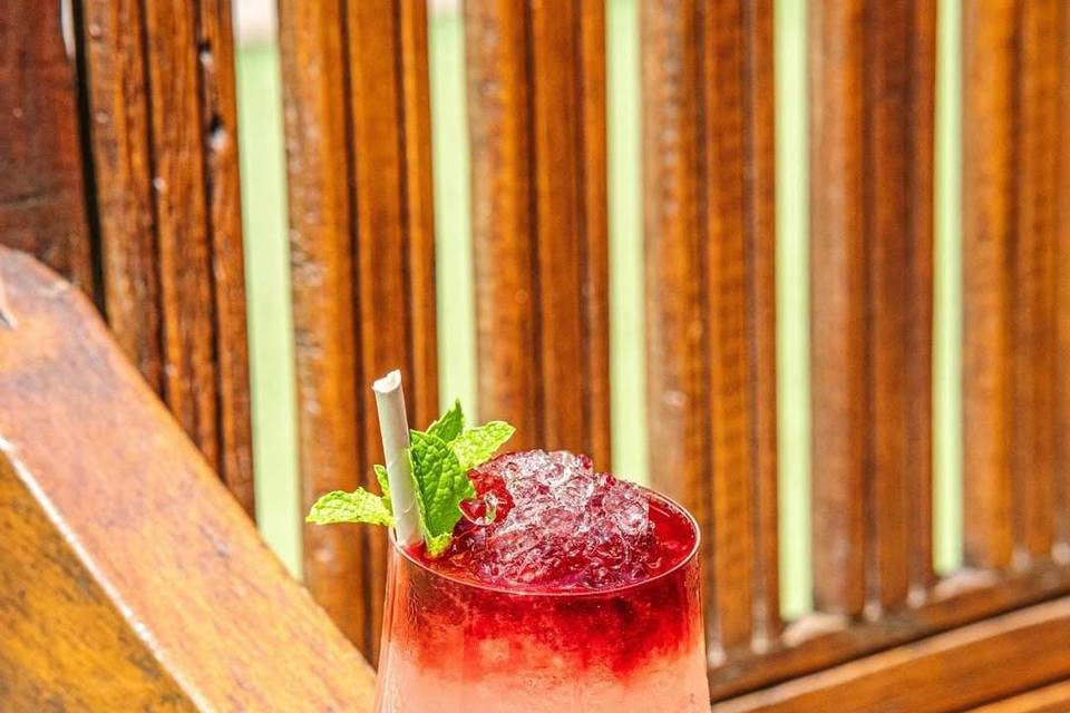 Drink refrescante servido