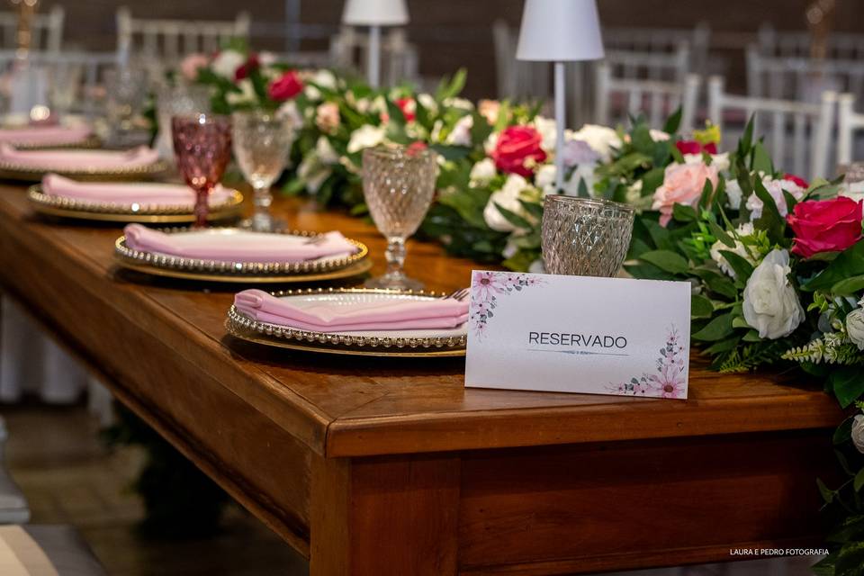 Decoração na Mesa Dos Pais