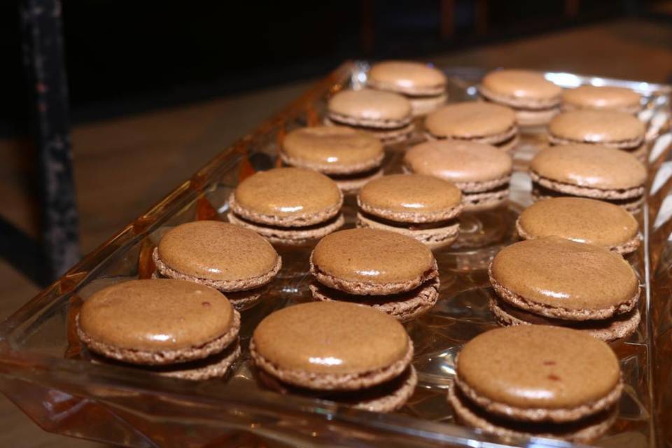 Macarons de chocolate