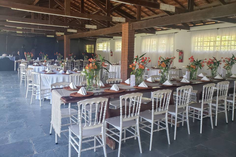 Vista salão Nathalia e Jordan