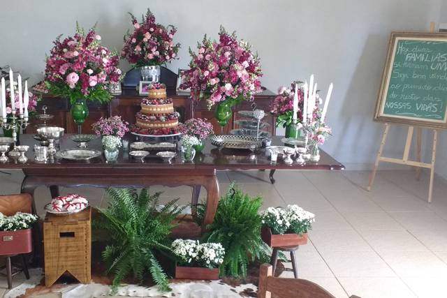 Mesa decorada