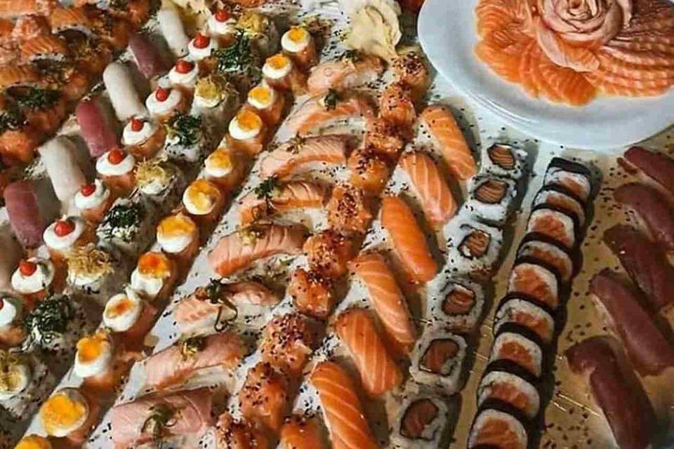 Mesas e ilhas de sushi