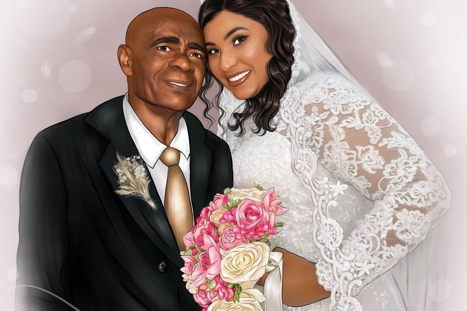 Arte Pai e filha
