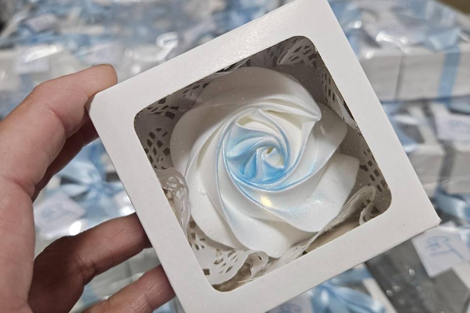 Caixa branca com roseta