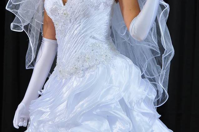 Vestido de noiva com decote