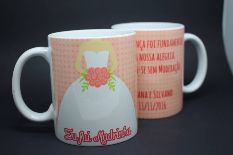 Caneca para madrinhas