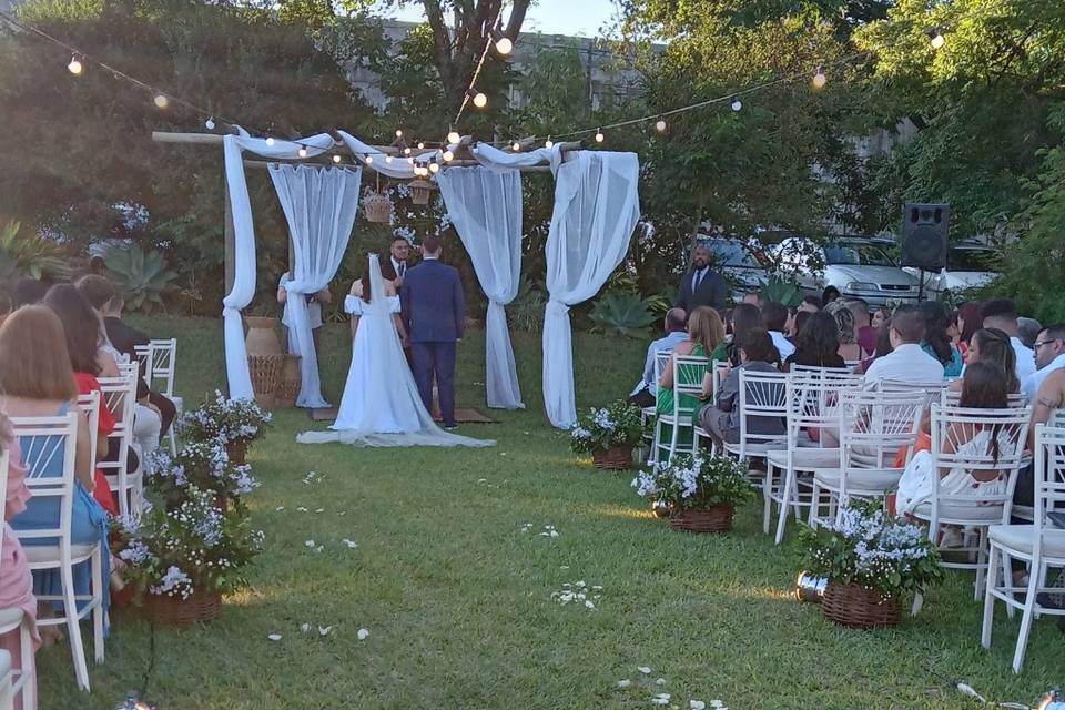 Casamento ao ar livre