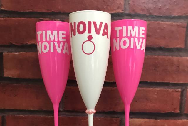 Taça noiva e madrinhas