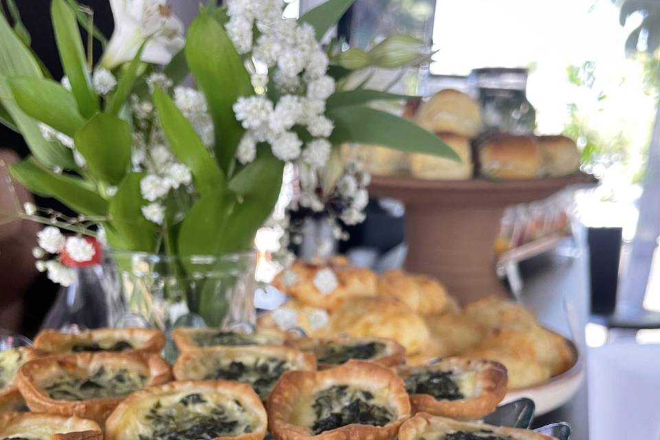 Mini quiche de espinafre