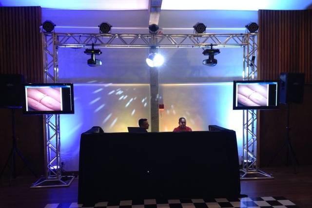 Som, luz, Dj e TV