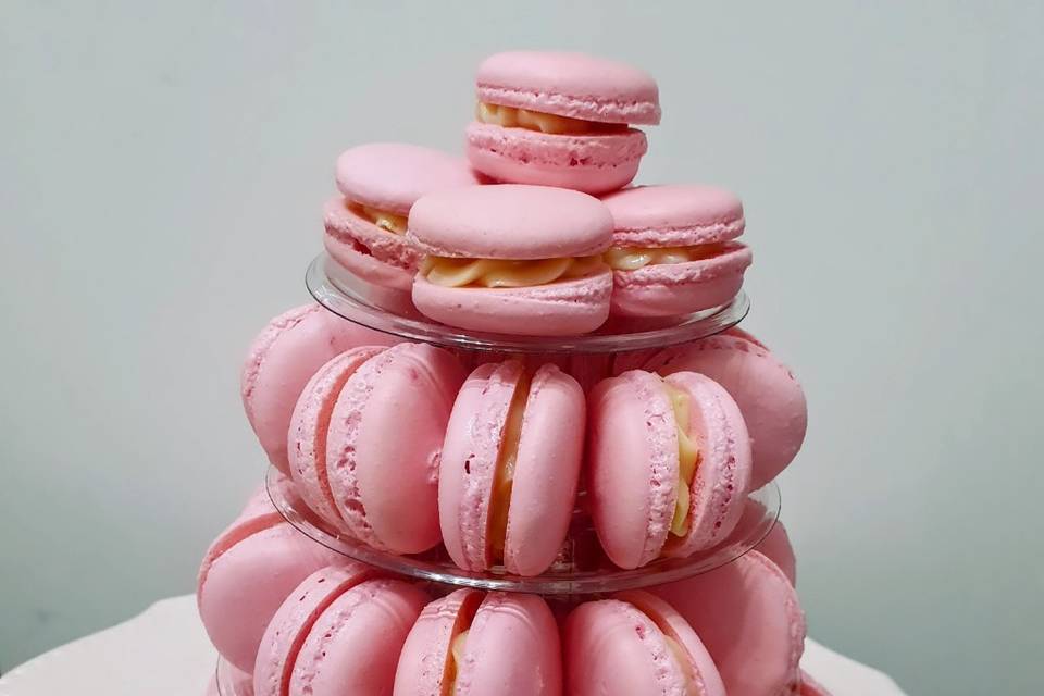 Macarons c/recheio frutas verm