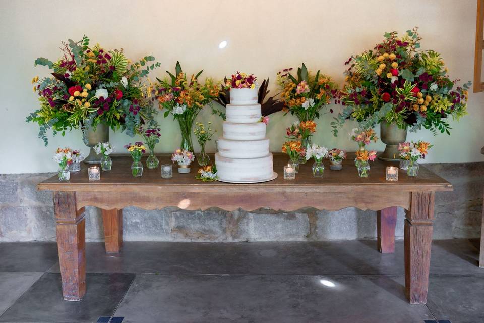 Mesa do bolo