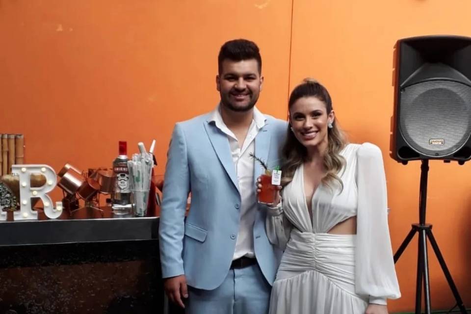 Noivos yorrana e Felipe