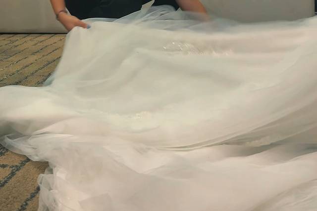 Ajustes finais do vestido